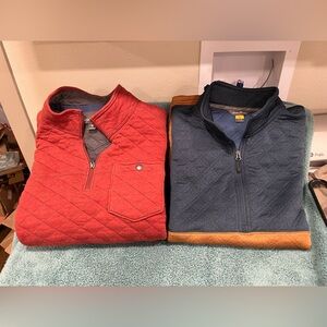 NWT Eddie Bauer Expedition Quilted Zip Fleece Shirt LT bonus Rust 1 gently used